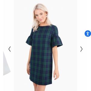 Vineyard Vines Deep Bay Blackwatch Flutter Sleeve Dress - size 4